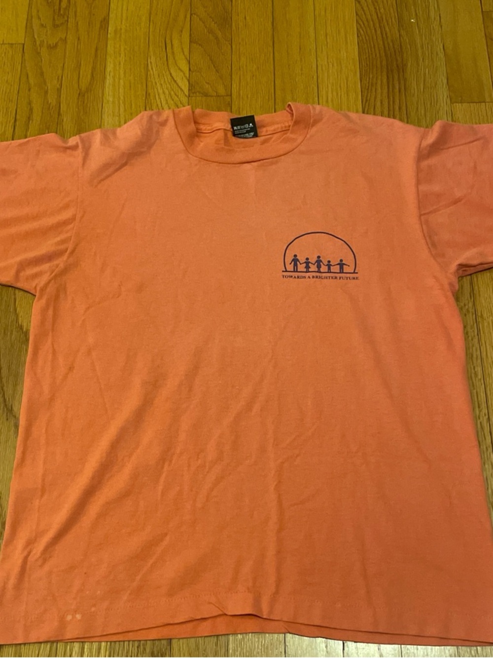 Vintage screen stars t-shirt single stitch made in usa orange and blue size L